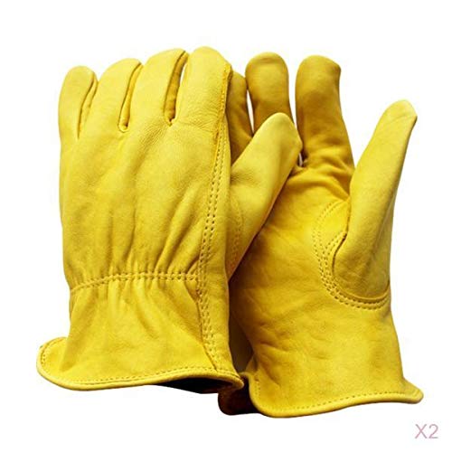ZOOMELLA 2 Pairs Durable Industrial Safety Gloves Construction